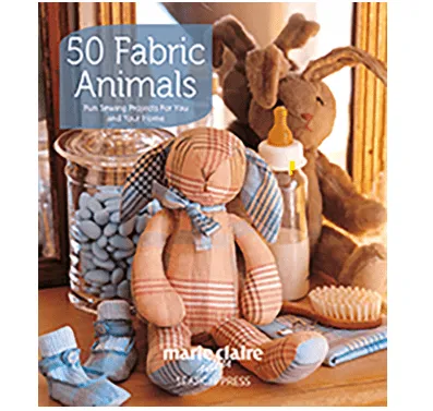 50 Fabric Animals Book