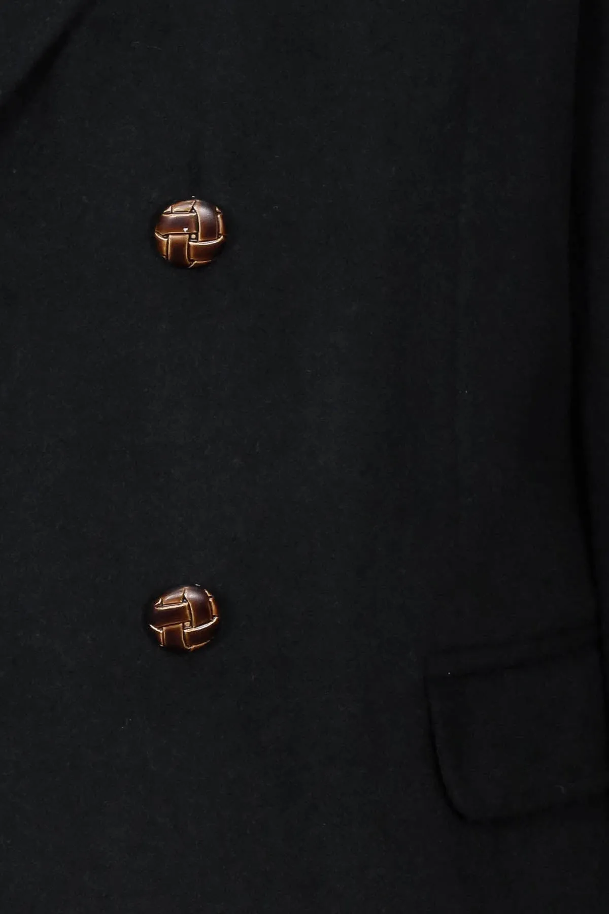 Mens Double Breasted Slim Fit Black Blazer - Wessi