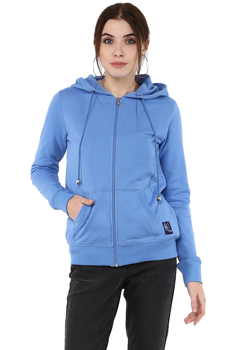 Moda Elementi solid color hoodies women sweatshirt