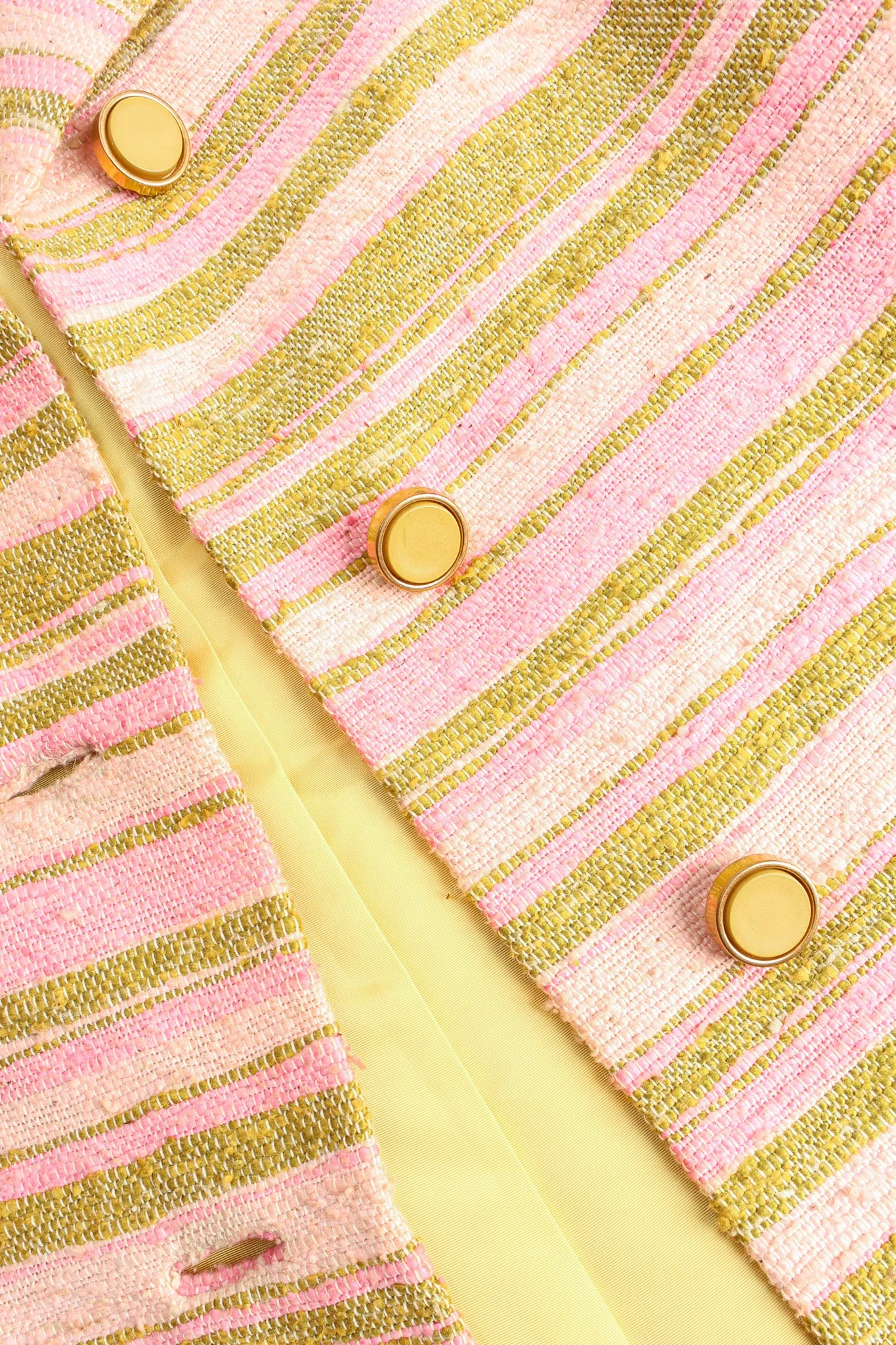 Woven Stripe Print Peacoat
